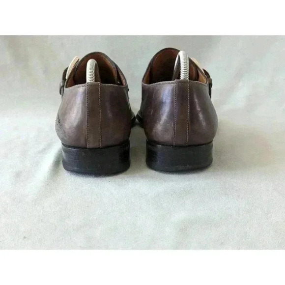 Magnanni Marco Cuero Single Monk Strap Gray Mens Dress 13276 Sz 10.5 M - Picture 4 of 16